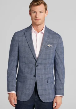 Jos. A. Bank Comfort Stretch Tailored Fit Plaid Sportcoat - Big & Tall