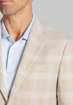 Jos. A. Bank Comfort Stretch Tailored Fit Plaid Sportcoat