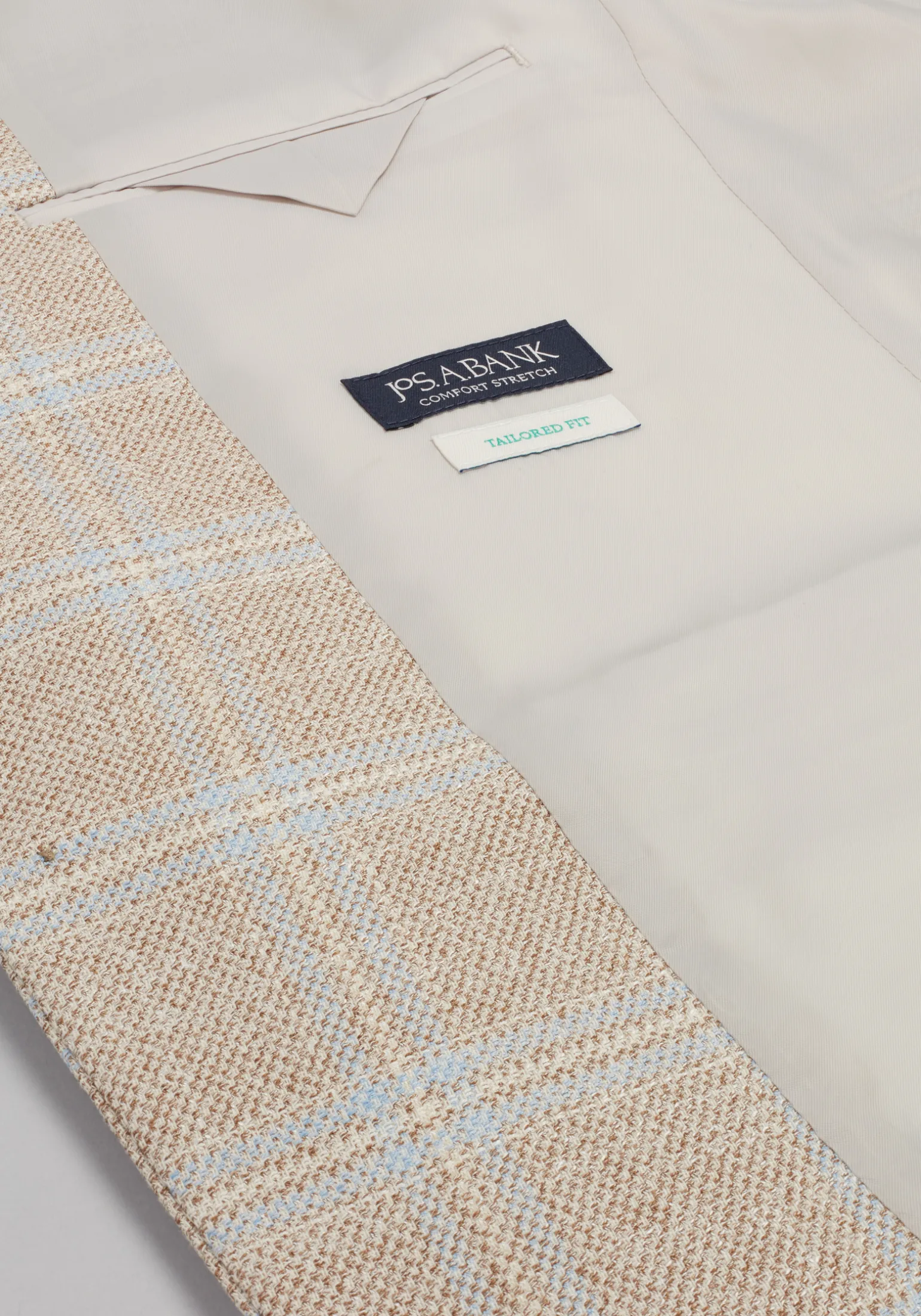 Jos. A. Bank Comfort Stretch Tailored Fit Plaid Sportcoat