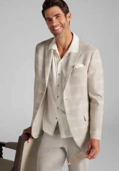 Jos. A. Bank Comfort Stretch Tailored Fit Plaid Sportcoat