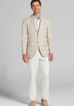 Jos. A. Bank Comfort Stretch Tailored Fit Plaid Sportcoat