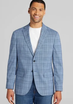 Jos. A. Bank Comfort Stretch Tailored Fit Plaid Sportcoat - Big & Tall