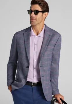 Jos. A. Bank Comfort Stretch Tailored Fit Plaid Sportcoat