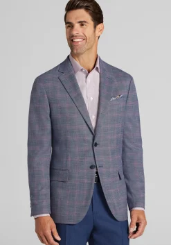 Jos. A. Bank Comfort Stretch Tailored Fit Plaid Sportcoat