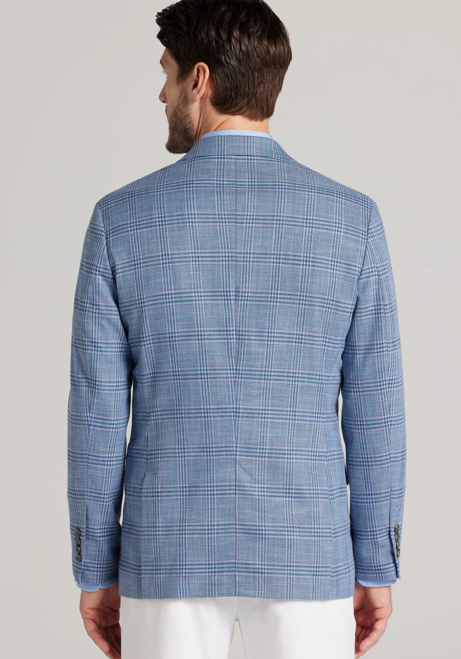 Jos. A. Bank Comfort Stretch Tailored Fit Plaid Sportcoat