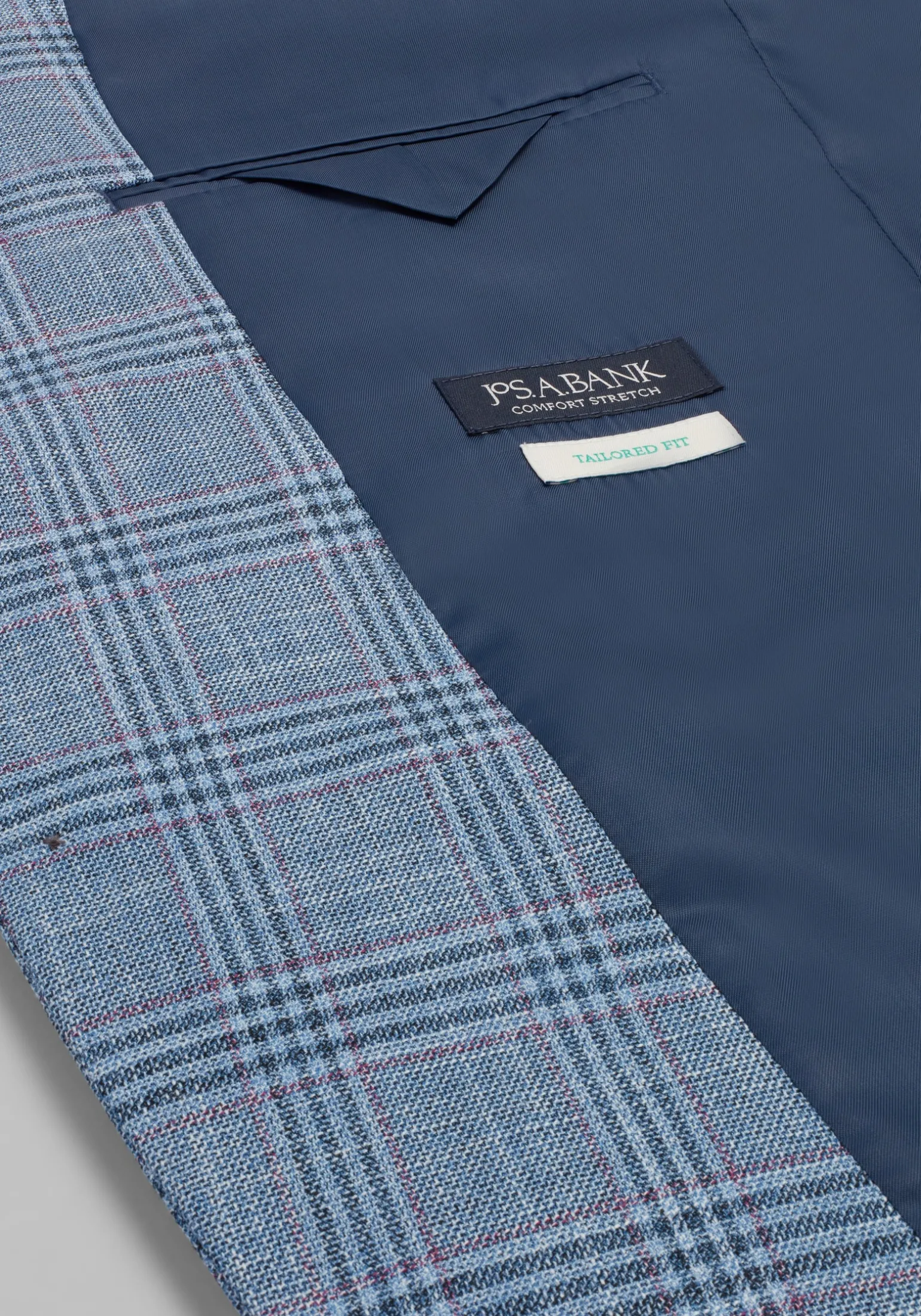 Jos. A. Bank Comfort Stretch Tailored Fit Plaid Sportcoat