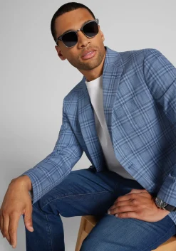 Jos. A. Bank Comfort Stretch Tailored Fit Plaid Sportcoat