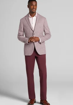 Jos. A. Bank Comfort Stretch Tailored Fit Plaid Sportcoat