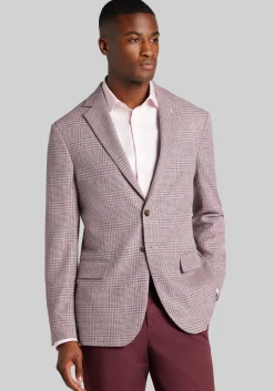 Jos. A. Bank Comfort Stretch Tailored Fit Plaid Sportcoat