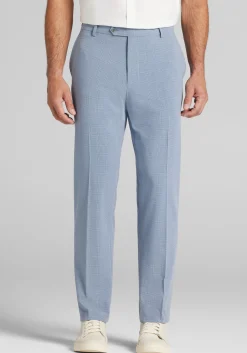 Jos. A. Bank Comfort Stretch Tailored Fit Plaid Seersucker Suit Separate Pants
