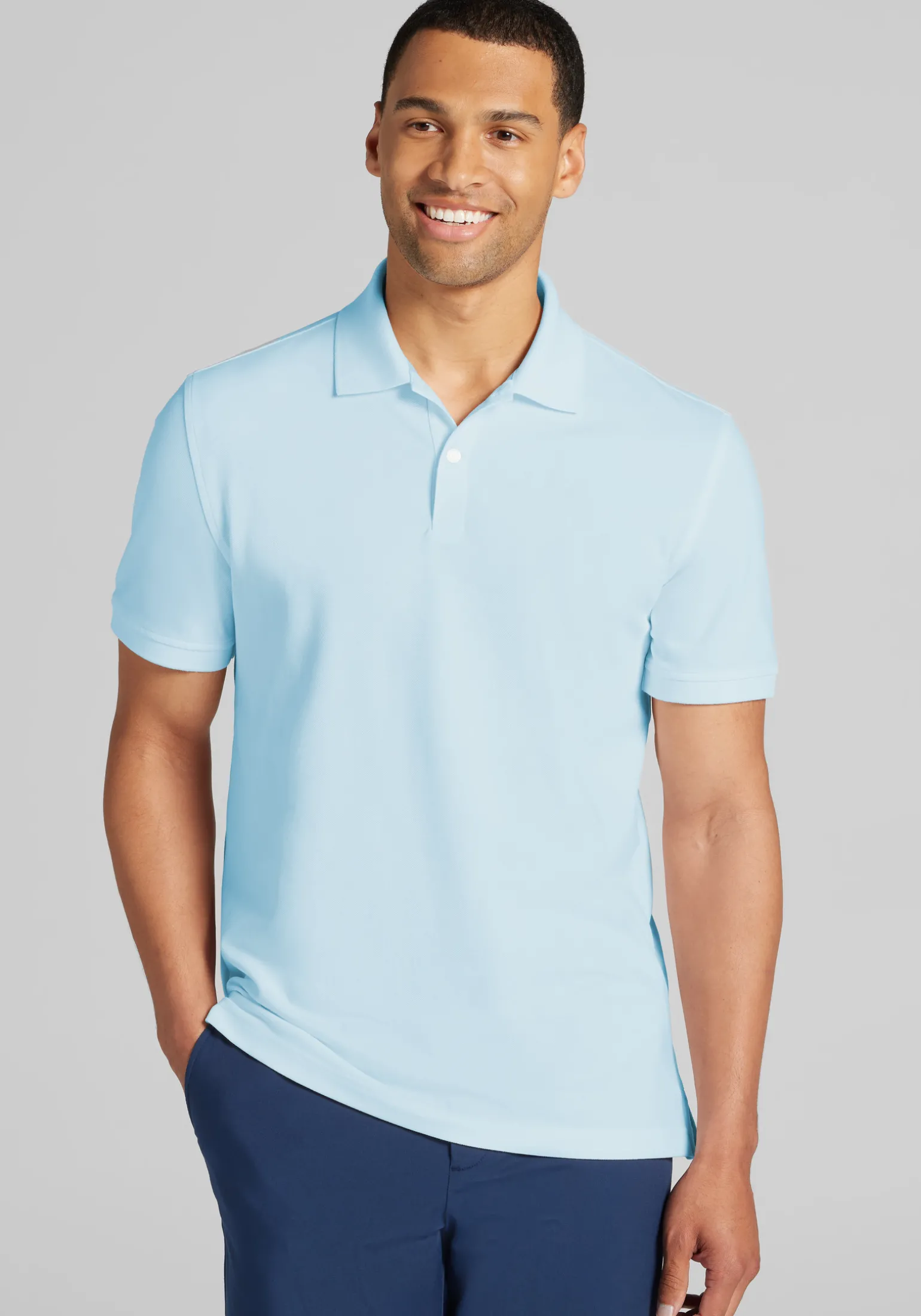 Jos. A. Bank Comfort Stretch Tailored Fit Pique Polo - Big & Tall