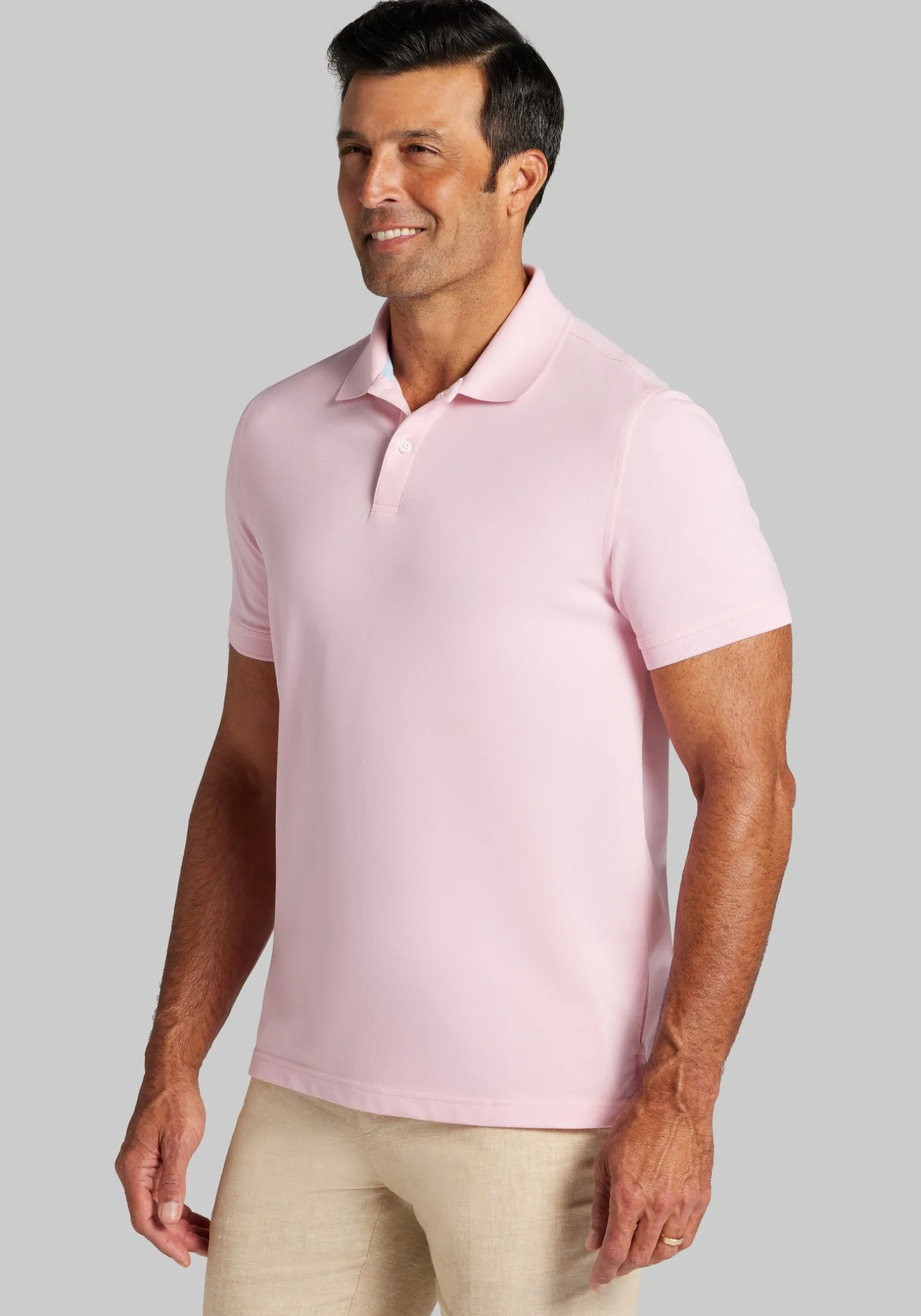 Jos. A. Bank Comfort Stretch Tailored Fit Pique Polo - Big & Tall