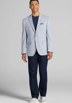 Jos. A. Bank Comfort Stretch Traditional Fit Plaid Sportcoat