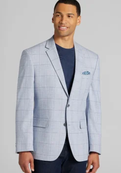 Jos. A. Bank Comfort Stretch Traditional Fit Plaid Sportcoat