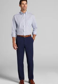 Jos. A. Bank Comfort Stretch Traditional Fit Button-Down Collar Check Dress Shirt