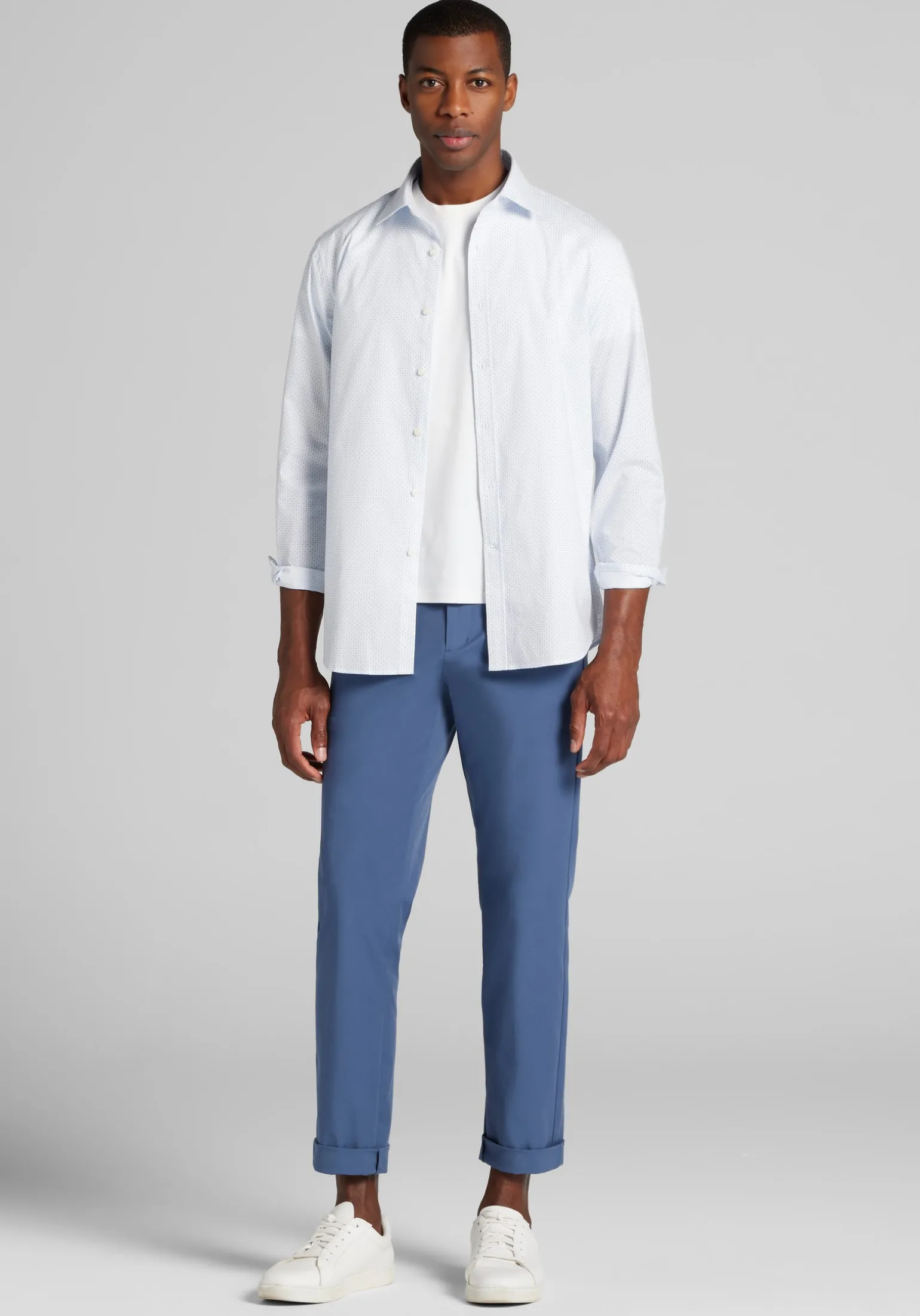 Jos. A. Bank Diamond Polka Dot Button Up Shirt