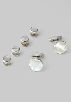 Jos. A. Bank Mother-of-Pearl Cufflink & Stud Set