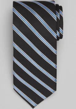 Jos. A. Bank Oxford Satin Stripe Tie - Long
