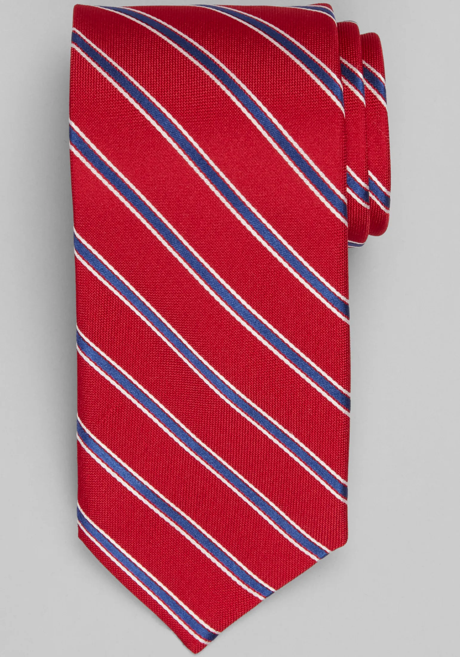 Jos. A. Bank Oxford Satin Stripe Tie - Long