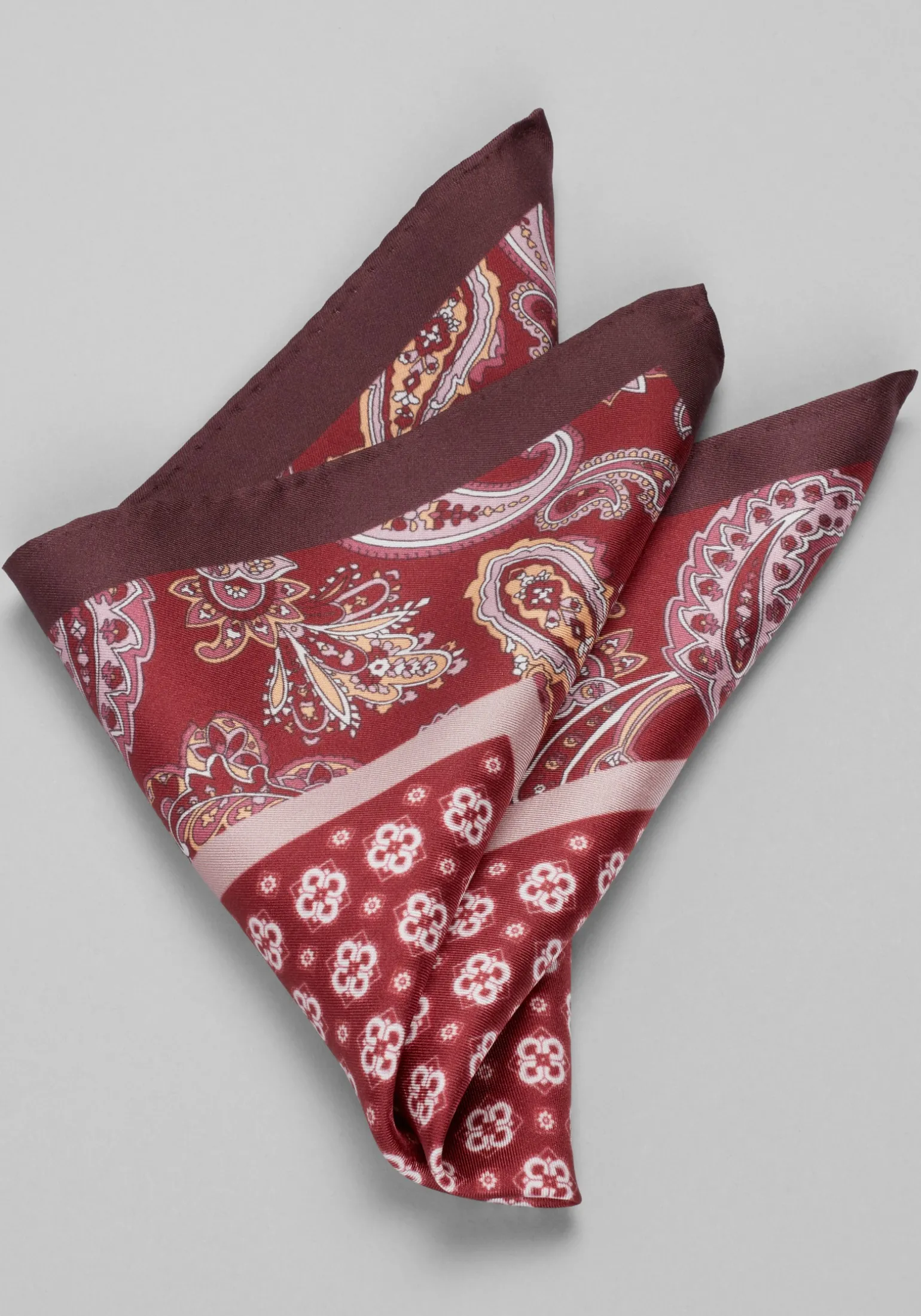 Jos. A. Bank Paisley Medallion Pocket Square