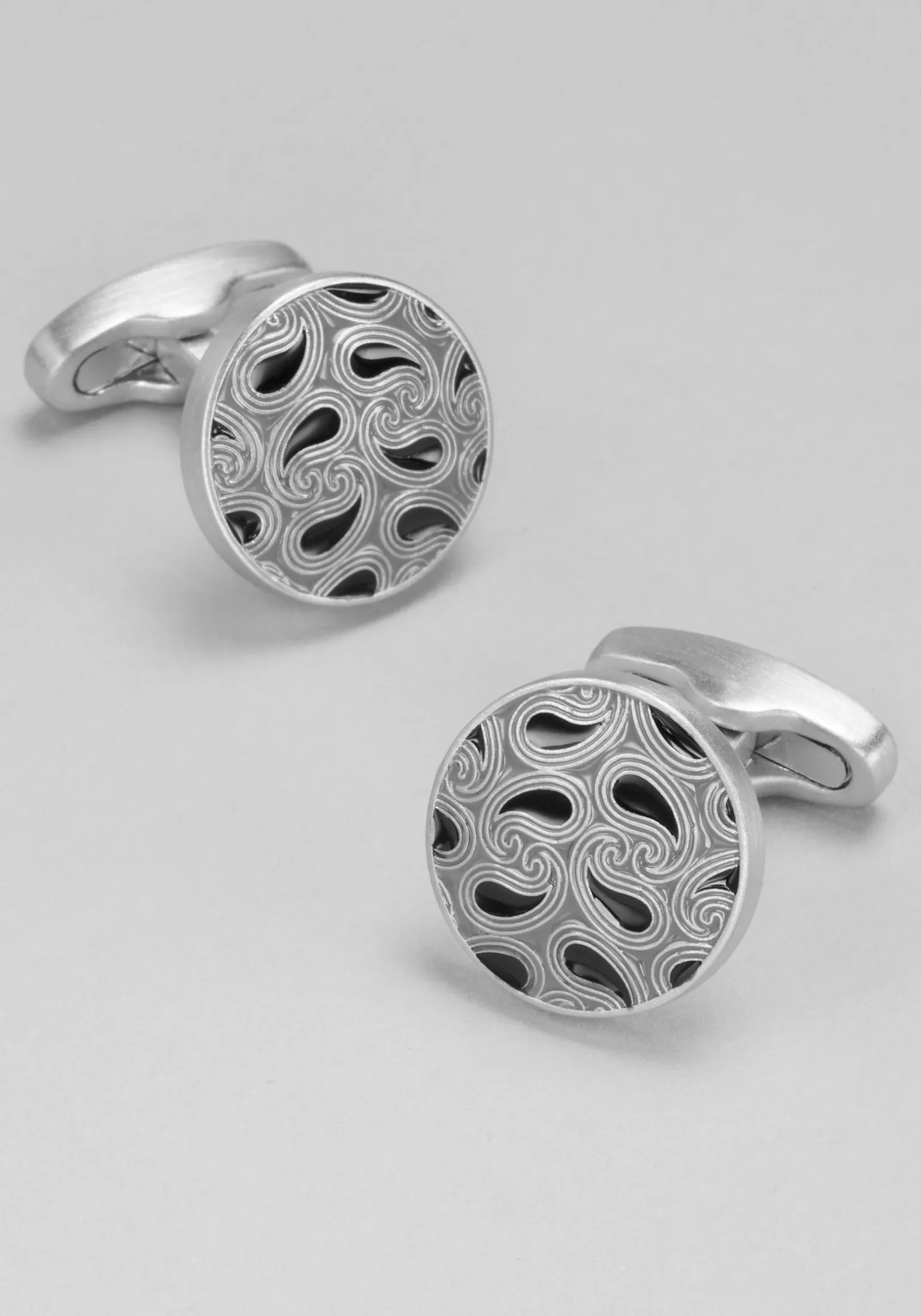 Jos. A. Bank Paisley Pattern Enamel Cufflinks