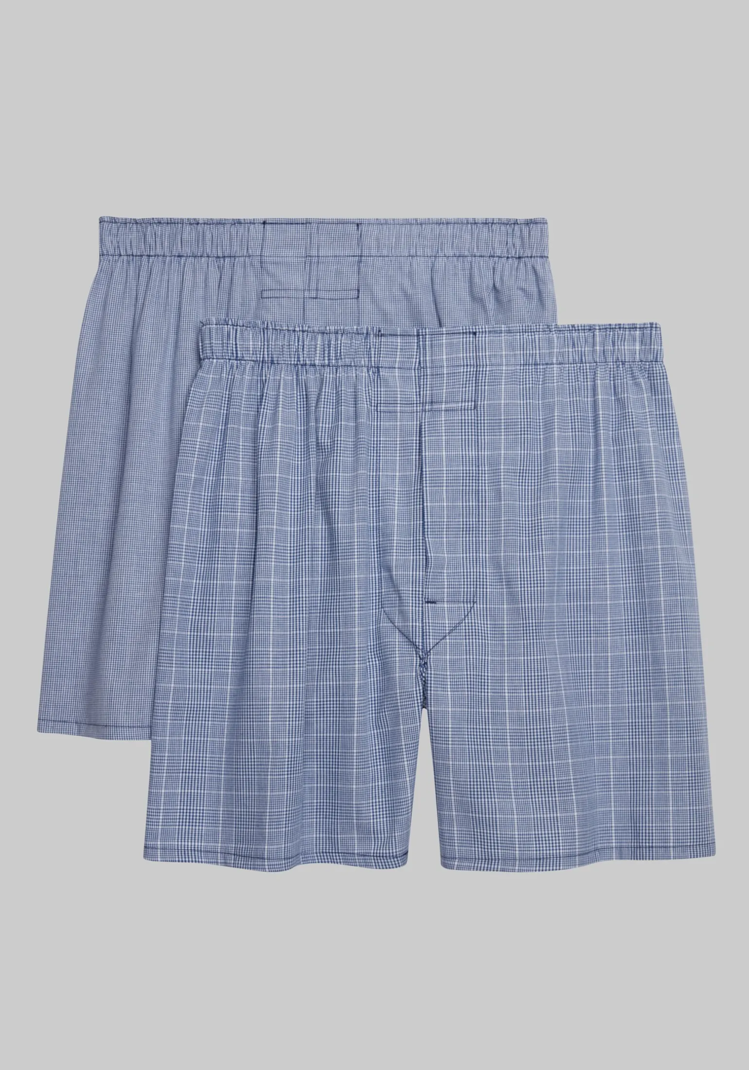 Jos. A. Bank Plaid & Mini Check Woven Boxers, 2-Pack