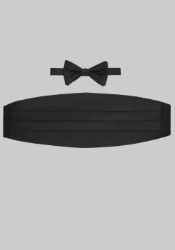 Jos. A. Bank Pre-Tied Grosgrain Bow Tie & Cummerbund Set