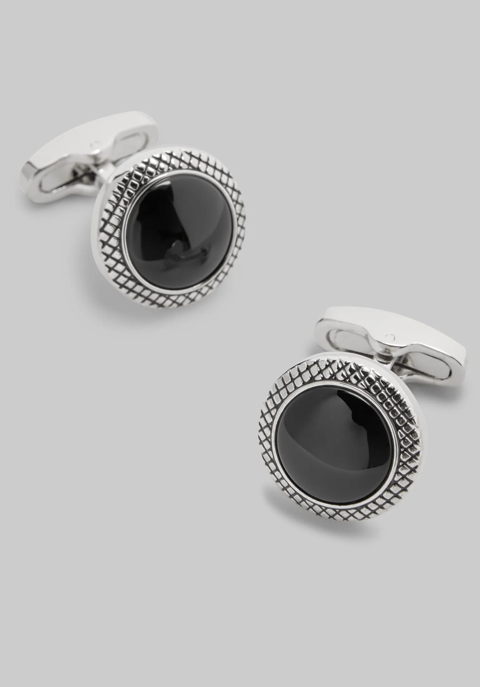Jos. A. Bank Round Black Onyx Cufflinks