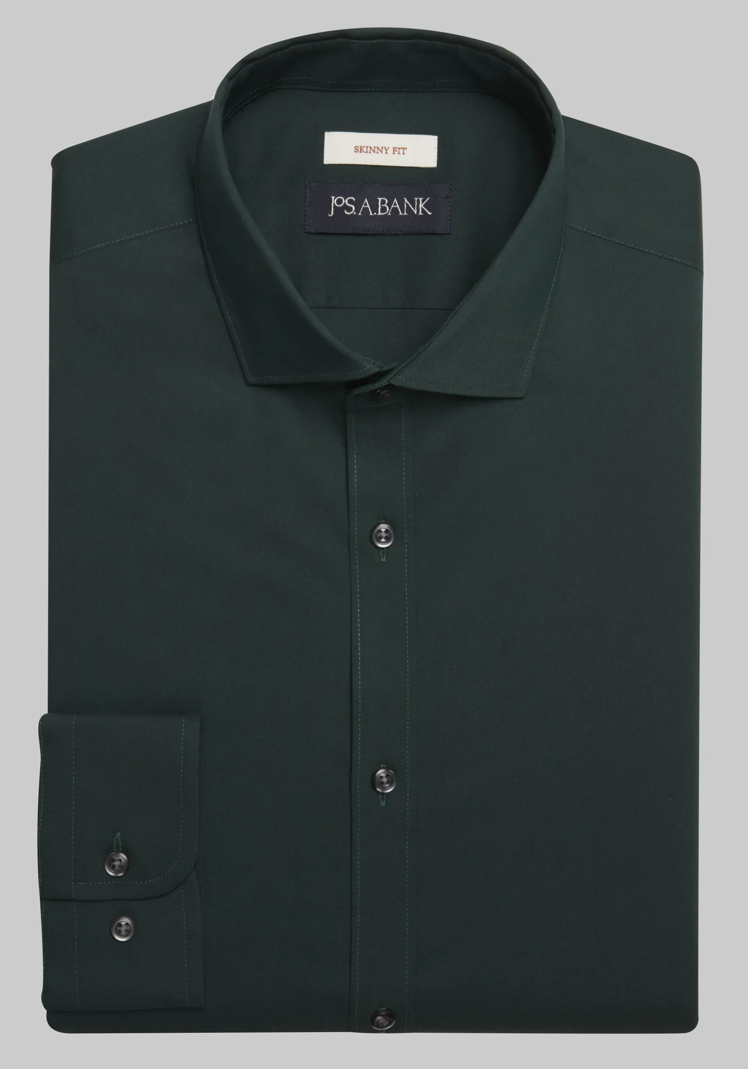 Jos. A. Bank Skinny Fit Spread Collar Solid Dress Shirt