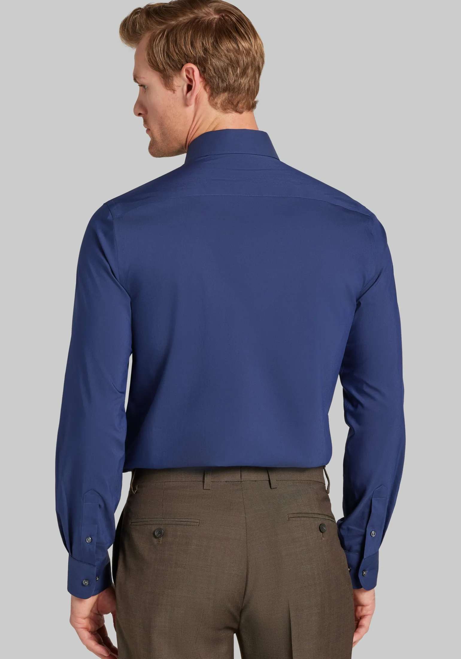 Jos. A. Bank Skinny Fit Spread Collar Solid Dress Shirt