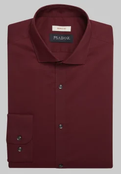 Jos. A. Bank Skinny Fit Spread Collar Solid Dress Shirt