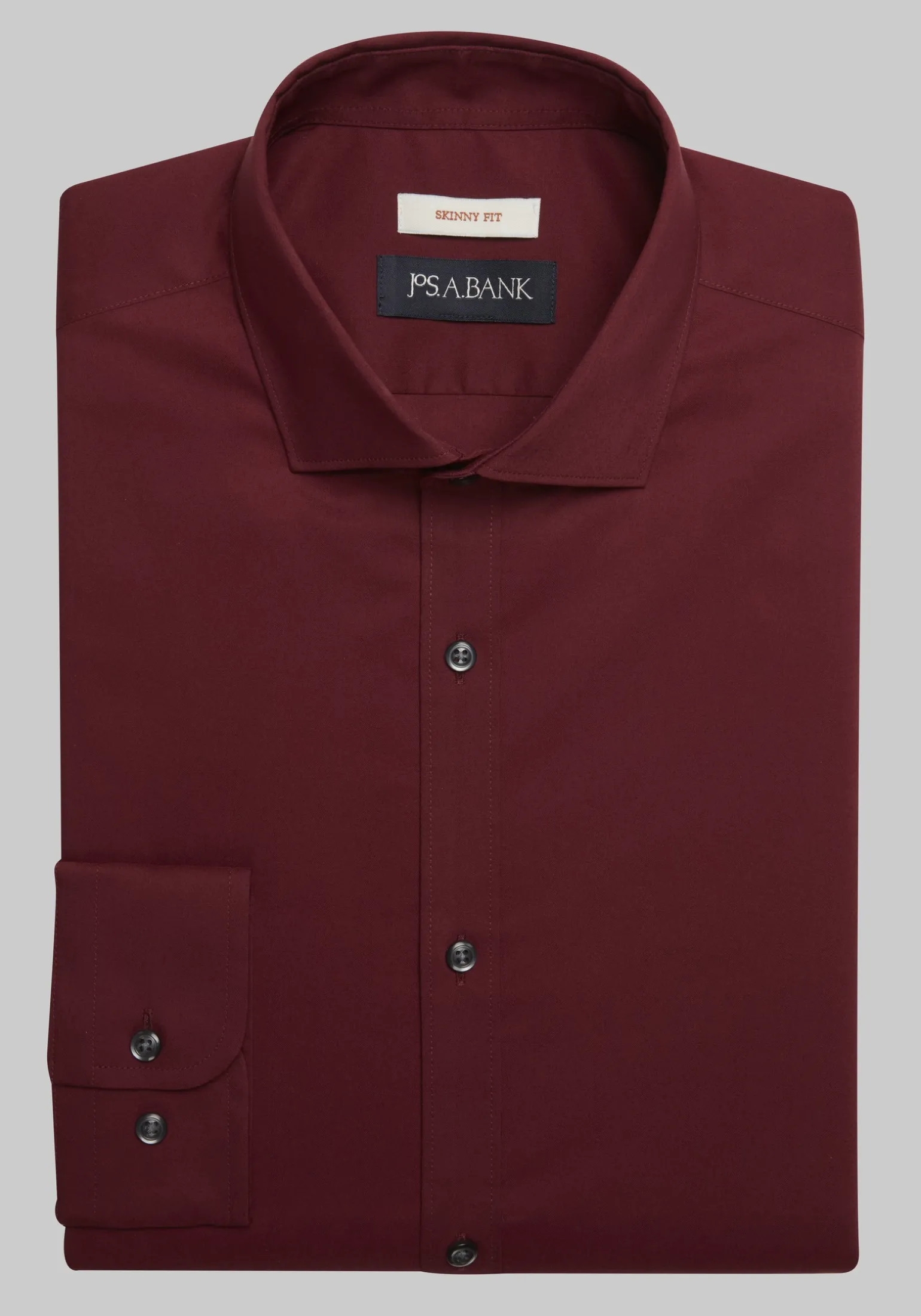 Jos. A. Bank Skinny Fit Spread Collar Solid Dress Shirt