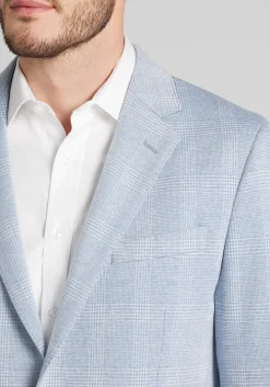 Jos. A. Bank Slim Fit Comfort Stretch Knit Plaid Sportcoat