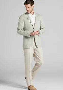 Jos. A. Bank Slim Fit Comfort Stretch Knit Plaid Sportcoat