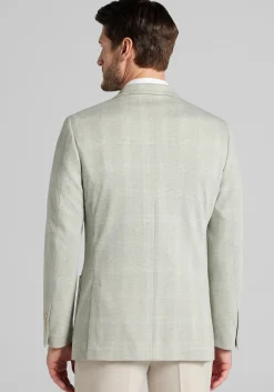 Jos. A. Bank Slim Fit Comfort Stretch Knit Plaid Sportcoat