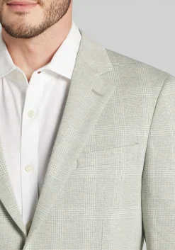 Jos. A. Bank Slim Fit Comfort Stretch Knit Plaid Sportcoat