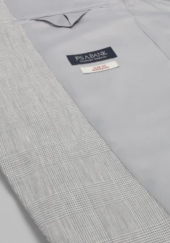 Jos. A. Bank Slim Fit Comfort Stretch Linen Blend Plaid Suit Separate Jacket