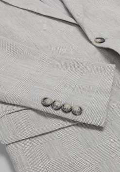 Jos. A. Bank Slim Fit Comfort Stretch Linen Blend Plaid Suit Separate Jacket