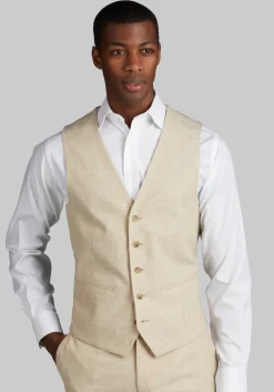 Jos. A. Bank Slim Fit Linen Blend Suit Separates Vest
