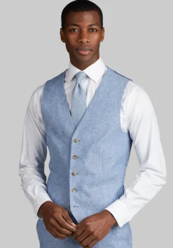 Jos. A. Bank Slim Fit Linen Blend Suit Separates Vest
