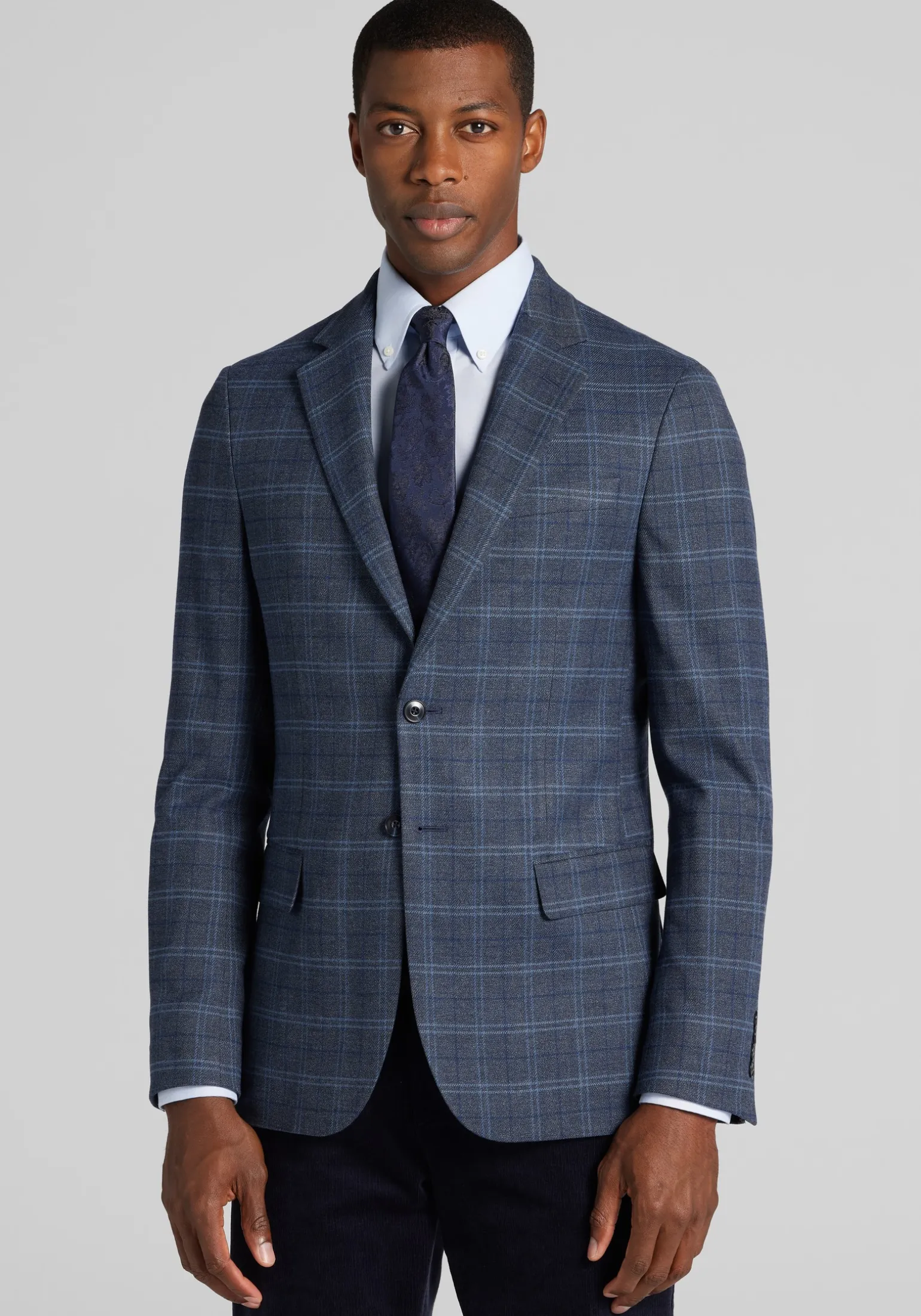 Jos. A. Bank Slim Fit Plaid Comfort Stretch Sportcoat - Big & Tall