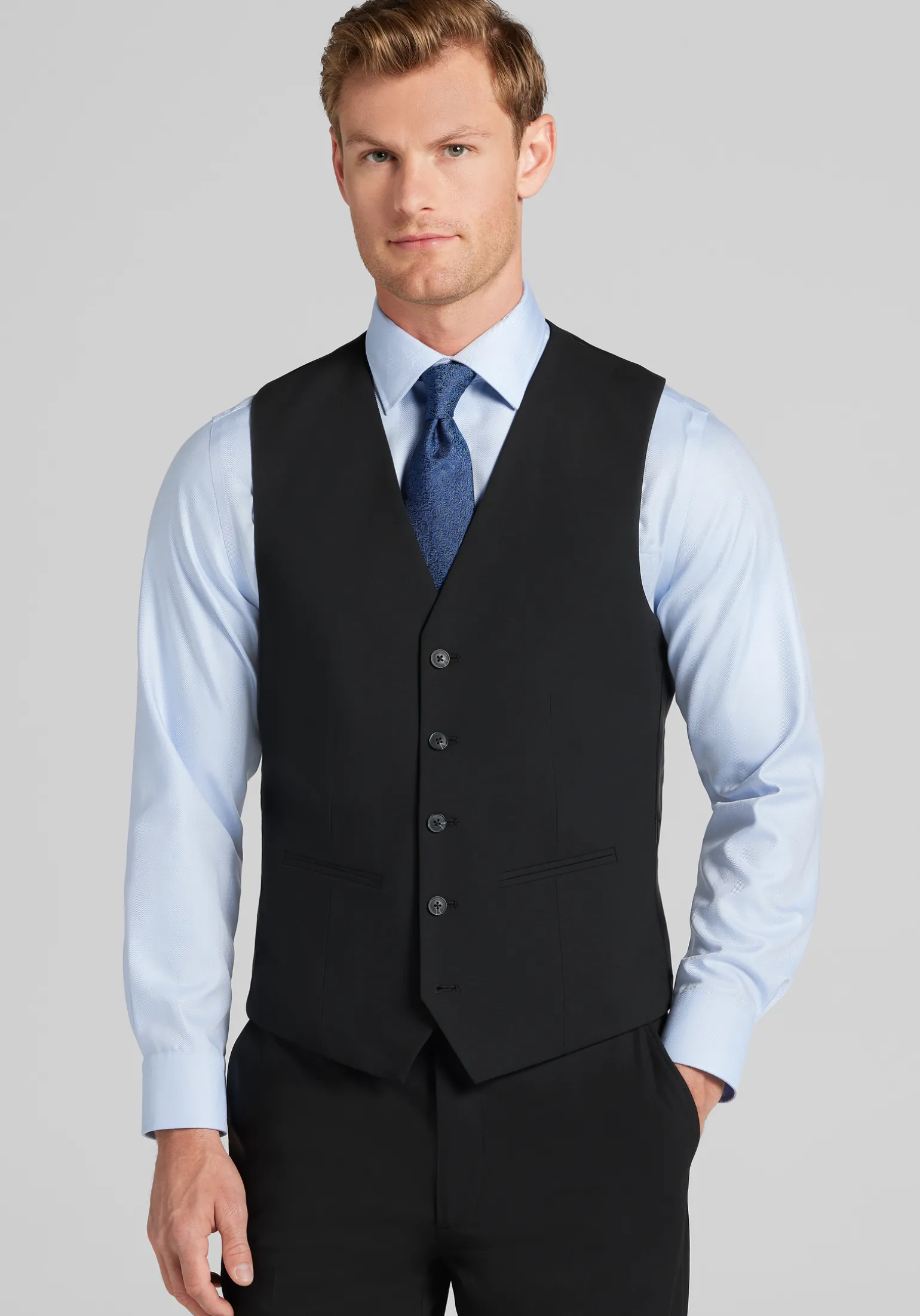 Jos. A. Bank Slim Fit Solid Suit Separates Vest