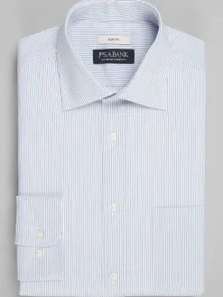 Jos. A. Bank Slim Fit Spread Collar Stripe Dress Shirt