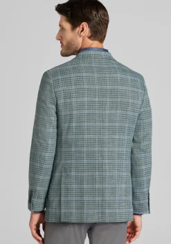 Jos. A. Bank Slim Fit Windowpane Plaid Comfort Stretch Sportcoat