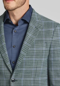 Jos. A. Bank Slim Fit Windowpane Plaid Comfort Stretch Sportcoat