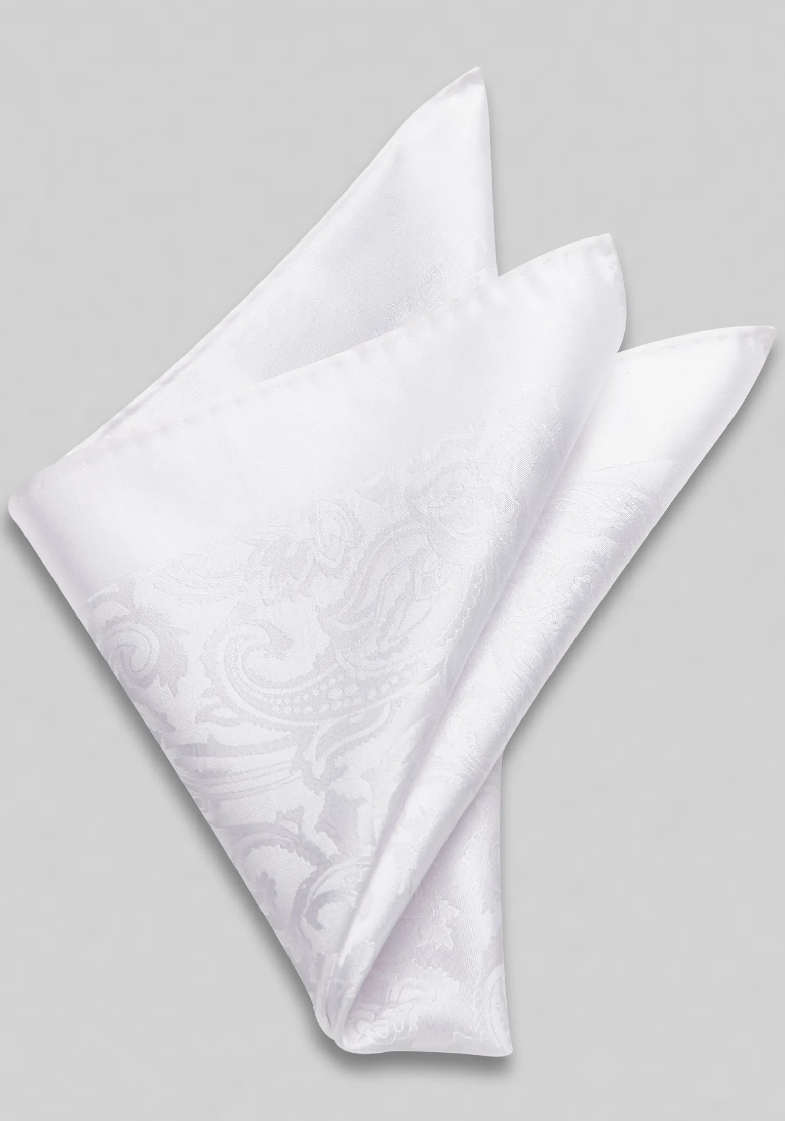 Jos. A. Bank Solid Textured Paisley Pocket Square