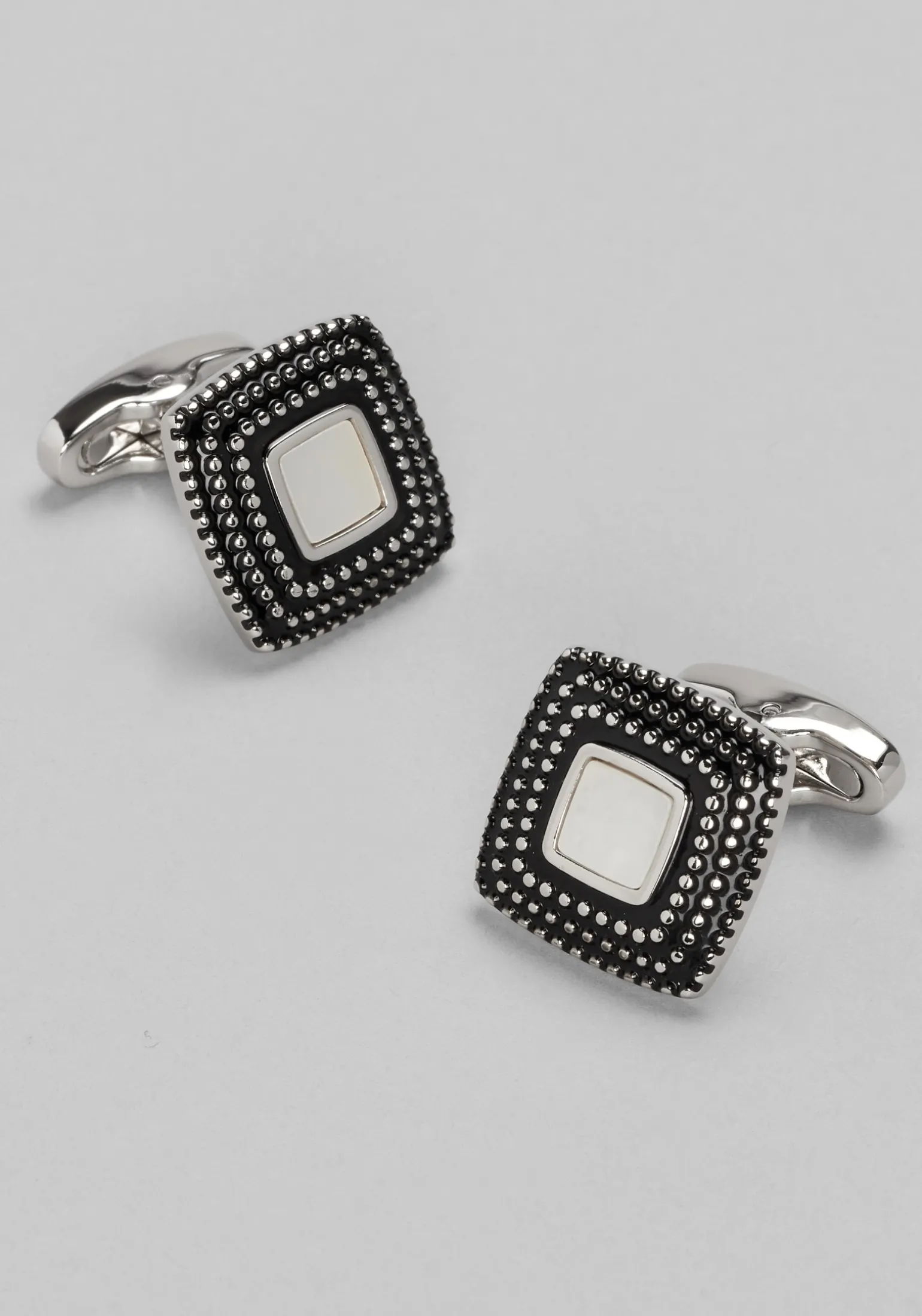 Jos. A. Bank Square Mother‑of‑Pearl Cufflinks