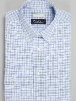 Jos. A. Bank Tailored Fit Button-Down Collar Check Dress Shirt