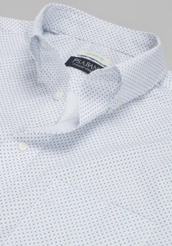 Jos. A. Bank Tailored Fit Button-Down Collar Print Dress Shirt