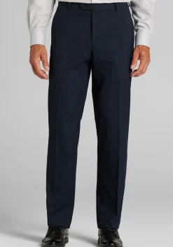 Jos. A. Bank Tailored Fit Chalk Stripe Comfort Stretch Suit Pants